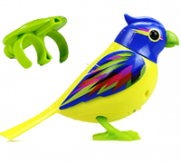 A navy blue and yellow DigiBird with a green whistle.