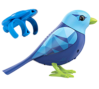 A blue DigiBird with a blue whistle.