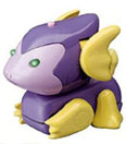 A purple bush monster MicroPet named Bob.