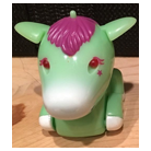 A green horse MicroPet named Mint.