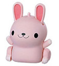 A pink rabbit MicroPet named Hanna.