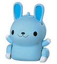 A blue rabbit MicroPet named Sora.