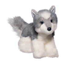 An extra fluffy husky plush.