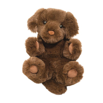 An adorable brown puppy plush.