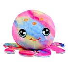 A round and colorful octopus plush.