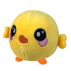 A round yellow chick plush.