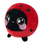 A cute round ladybug plush.